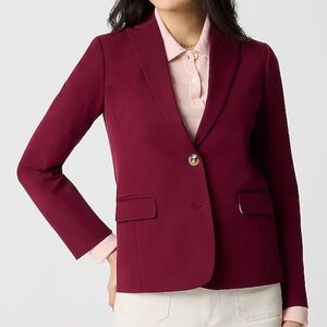 J. Crew Factory Cotton-blend 2 Button Blazer